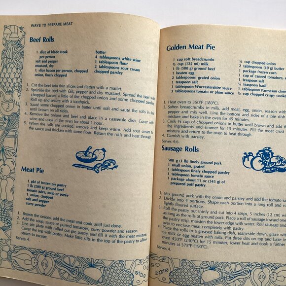 A Bundle of 7 Vintage Cook Books Cooking Baking Illustrated Collectable Recipes - Picture 11 of 16